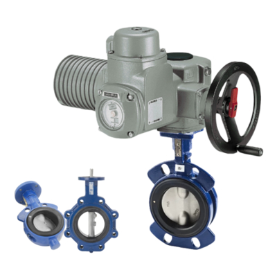 Flange DN25-DN300 New Pneumatic Butterfly Valve Keystone F990 Series and AUMA Electric Actuator