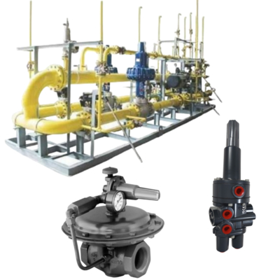 Стабильный и долговечный позиционер клапана Fish-Er Valve DVC6200 и регулятор давления 1808 и 377 отсечной клапан