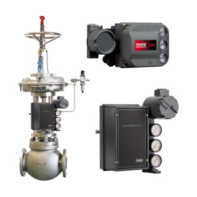 Fisher 3620J Electro Pneumatic Valve Positioner with Fisher DVC6200 and 3582i for 220 V Control Valve Systems