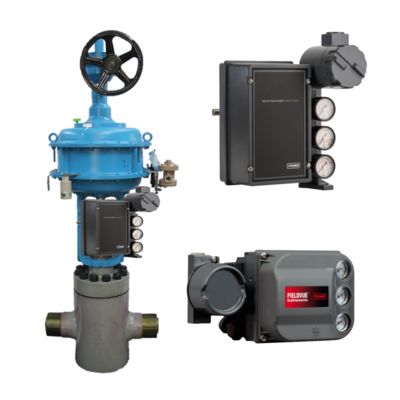 Fisher 3620J Electro Pneumatic Valve Positioner with Fisher DVC6200 and 3582i for 220 V Control Valve Systems