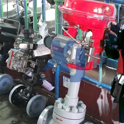 Pneumatic Flow Valve EAC Certified Control Valves and Emerson Fisher DVC6200 Digital Valve Controller Positioners 