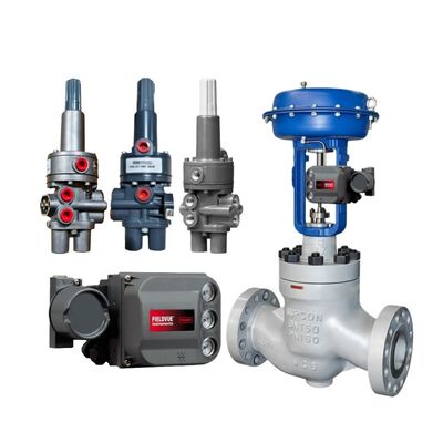 Высокотемпературный турнирный клапан Природный газ Воздушный пневматический клапан Emerson Fisher 377