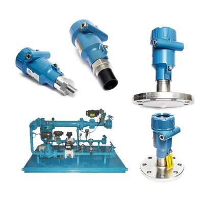 Новый диапазон измерений 30 м Флангированное соединение Розмаунт 3408 Уровень передатчика Неконтактный радар для трубы