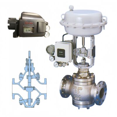 KOSO 520C 530C Сверху и внизу направляемые двухместные шаровые клапаны для нефтегазохимической промышленности