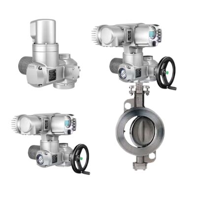 Новый привод SA. Диапазон крутящего момента от 10 до 32 000 Нм. Электрический привод клапана. Многооборотный привод AUMA SA16.2-F16 и поворотный клапан Keystone.