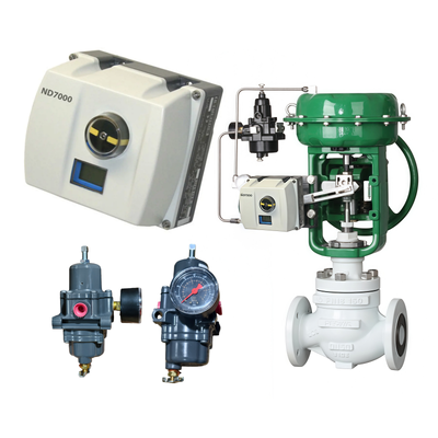 Me-tso Valmet Neles ND7000 Series Smart Valve Controller Positioner with Fisher 67C Series Pressure Regulator