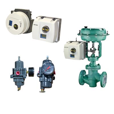 Цифровой контроллер клапана Neles ND7000 с коммуникацией HART, защитой IP66 и фильтр-регулятором Fisher 67CFR с питанием от контура