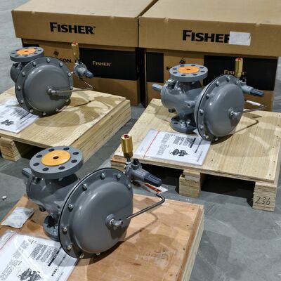 Fisher 1098-EGR Управляемый пилотом регулятор давления газа большой мощности с максимальным давлением 1500 psig