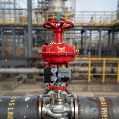 Регулирующий клапан с интеллектуальным позиционером клапана Baker Hughes Masoneilan SVI2-21123121 SVI2-21123121 с пневматическим усилителем YTC YT-200