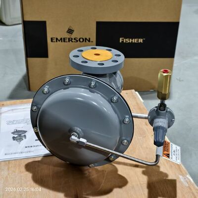 Установка на раме с редукционными клапанами Fisher типов 1098-EGR и 1098H-EGR и регулятором 63EG-98HM с запасом
