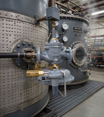 EMERSON Fisher Типы 1098-EGR и 1098H-EGR Пилотный клапан снижения давления газа с запасом для высокопроизводительных котлов