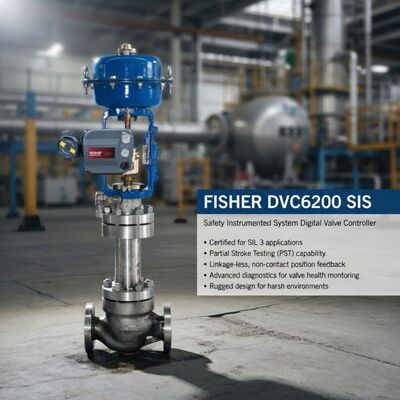 Низкотемпературная среда Fisher FIELDVUE DVC6200 SIS Цифровой позиционировщик клапана