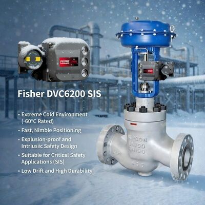 Оригинальный контроллер цифрового клапана Fisher FIELDVUE DVC6200 SIS для систем противоаварийной защиты от поставщика