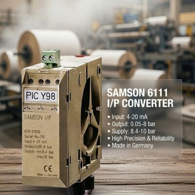 SAMSON 6111 I/P преобразователь электропневматический преобразователь сигнала ток-давление с гарантией