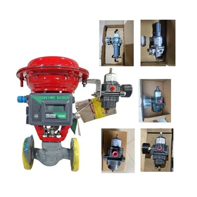 Китайский пневматический регулирующий клапан с позиционером клапана Fisher DVC2000 и фильтром-регулятором 67CFR-226/237/239/600/601 в наличии