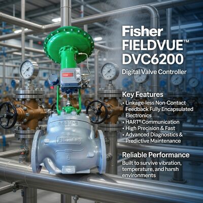 Оригинальный новый контроллер клапана Emerson Fisher DVC6200 DVC6200 HC F SIS PD AD все серии позиционер клапана