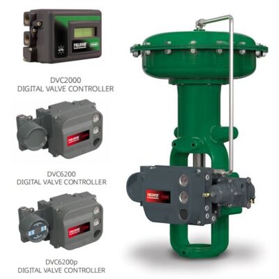 Приводы с диафрагмой Fisher 657 667 с позиционером DVC2000 DVC6200 для нефтегазовой, химической и энергетической промышленности