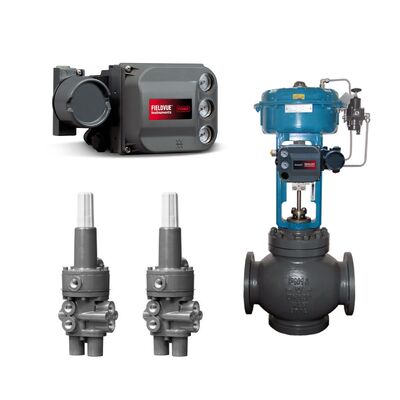 Цифровой регулятор клапана Emerson Fisher DVC6200 и предохранительный клапан Fisher 377 с китайским регулирующим клапаном