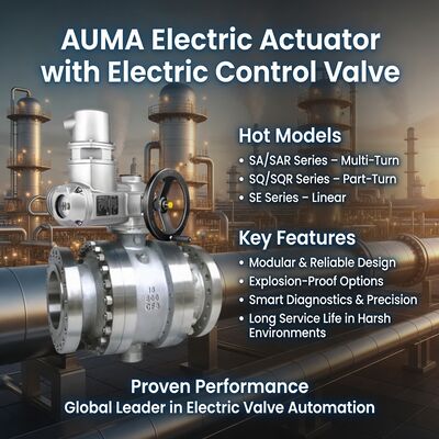 AUMA Electric Actuator SA SQ Valve Actuator Multi Turn Part Turn Электростанция по очистке воды