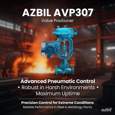 Azbil AVP307 Цифровой пневматический клапан-позиционировщик с управлением микропроцессором связи HART и защитой IP66