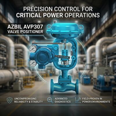 Умный позиционировщик клапана серии AVP300 Azbil с HART-коммуникацией 4-20 mA входный сигнал и способностью к автоматической установке