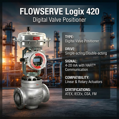 Цифровой позиционер Flowserve HART Logix 420 520MD 3200MD 3800 Интеллектуальный клапан Клапаны Vositioner, изготовленные по индивидуальному заказу на заводе