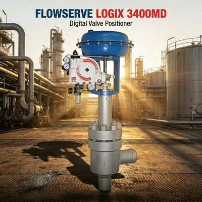 Flowserve Logix 3400MD Цифровой позиционирующий клапан с HART коммуникацией IP66 защиты и ± 0,5% точности