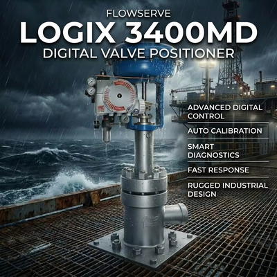 Customized Pneumatic Diaphragm Valve with HART Communication IP66 Protection and 4-20 mA DC Input Smart Control Valve Positioner