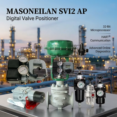 Masoneilan SVI2 AP Smart Digital Valve Controller Control Valve Positioner China CHUNHUI Controls Solenoid Valve Поставщик электродинамических клапанов