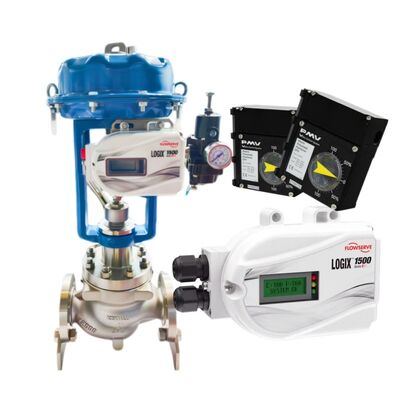 Цифровой позиционер клапана Flowserve Logix 1500 с интерфейсом HART, корпус IP66/NEMA 4X и вход постоянного тока 4–20 мА