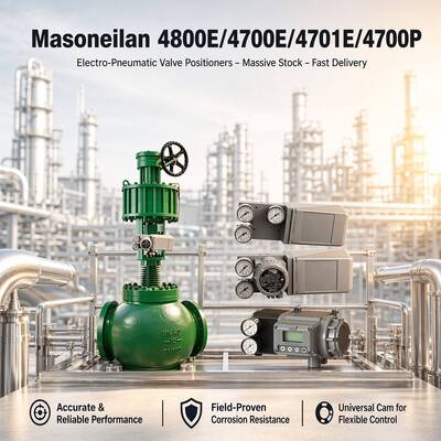 Электропневматические позиционеры клапанов Masoneilan 4800E/4700E/4701E/4700P — большой запас — быстрая доставка