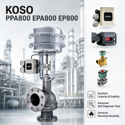 KOSO высокоточный электропневматический смарт-позиционирующий клапан PPA800/EPA800/EP800 OEM