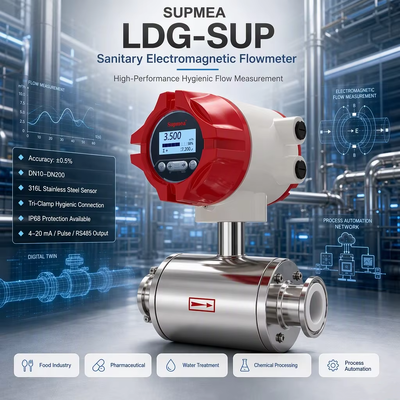 Пищевой электромагнитный расходомер Supmea LDG-SUP LDG-SUP-A100 для напитков и молочных продуктов
