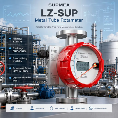 Supmea LZ-SUP HART 4-20mA LCD локальный индикатор Промышленный потокомер Металлическая труба Переменный площадный потокомер