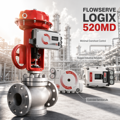 Flowserve Logix 520MD Plus Digital HART Positioner 4 20mA Управляющий клапан Действующий нефтяной газ Химическая мощность