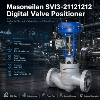 Цифровой электропневматический позиционер клапана Masoneilan SVI3-21121212 с поддержкой HART