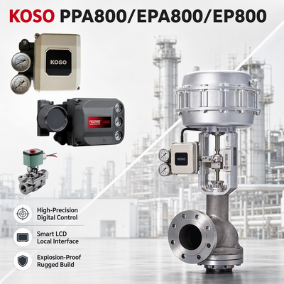 В наличии KOSO PPA800/EPA800/EP800 Электро пневматический умный клапан позиционировщик 4-20mA для пневматического управляющего привода