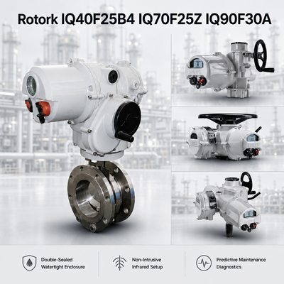 Оригинальный интеллектуальный электропривод Rotork IQ40F25B4 IQ70F25Z IQ90F30A 1000-2000 Нм с защитой IP68 для управления дисковым затвором