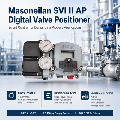Автоматический цифровой позиционер клапана Masoneilan SVI2 AP Diagnostics 4-20 мА Бесконтактное определение положения Позиционер клапана