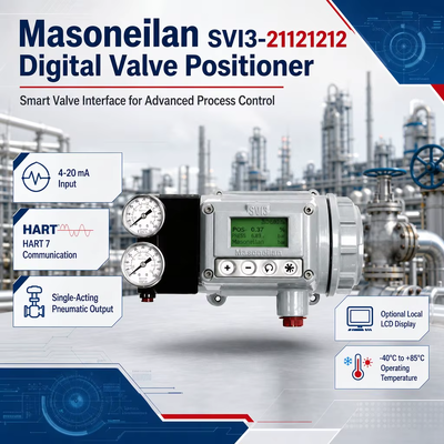 Original IP66 Masoneilan SVI3-21121212 SVI3-21121112 Digital HART Electro Pneumatic Smart Valve Positioner