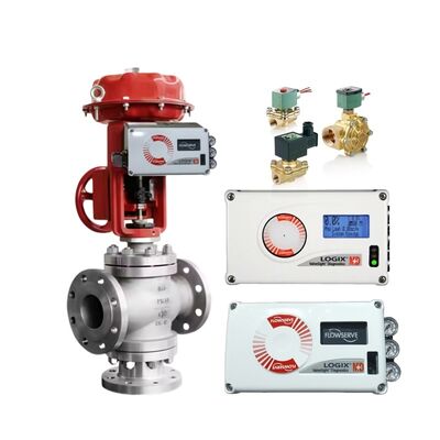 Flowserve Logix 520MD Digital HART Electro Pneumatic Smart Valve Controller Control Valve Positioner с соленоидным клапаном Asco