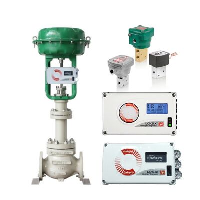 Пневматический позиционер клапана Flowserve Logix 520MD с электромагнитными клапанами Asco 327