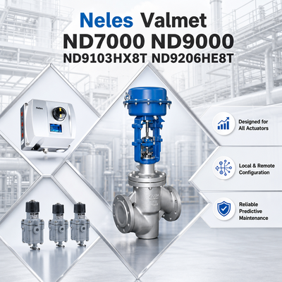 Умный пневматический цифровой позиционер клапана Neles Valmet ND7000 ND9000 ND9103HX8T ND9206HE8T для нефтехимической, нефтяной и газовой промышленности
