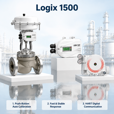 Logix 1500 Интеллектуальный цифровой позиционировщик клапана HART протокол 4 20mA Пневматический клапан управления