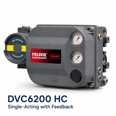 Цифровой регулятор клапана DVC6200 HC 4–20 мА HART Пневматический одностороннего действия позиционер клапана с обратной связью