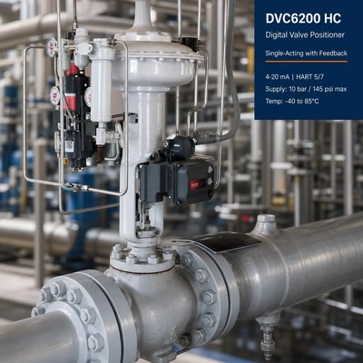 Цифровой регулятор клапана DVC6200 HC 4–20 мА HART Пневматический одностороннего действия позиционер клапана с обратной связью