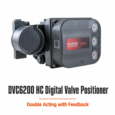 DVC6200 HC Digital Valve Controller Double Acting Valve Positioner with Feedback