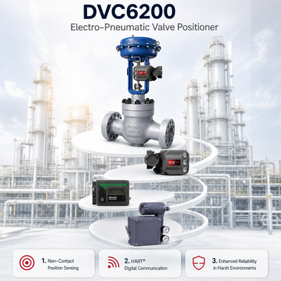 FIELDVUE DVC6200 Умный позиционирующий клапан 4 20mA IP66 цифровой контроллер клапана