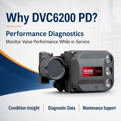 Stock DVC6200 PD Digital Smart Valve Positioner with Performance Diagnostics 