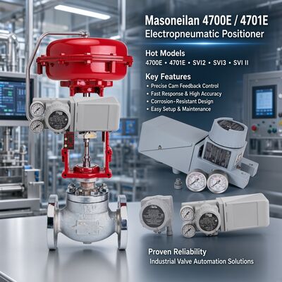 New Original Masoneilan 4700P / 4700E Analog Valve Positioner Masoneilan 35002 87/88 Series